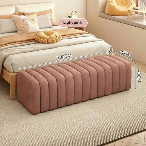modern design shoe bench with soft and comfortable footrest - vue 26 sur 26