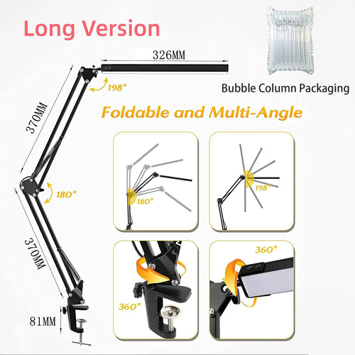 LED desk lamp with clamp 10W - vue 13 sur 18