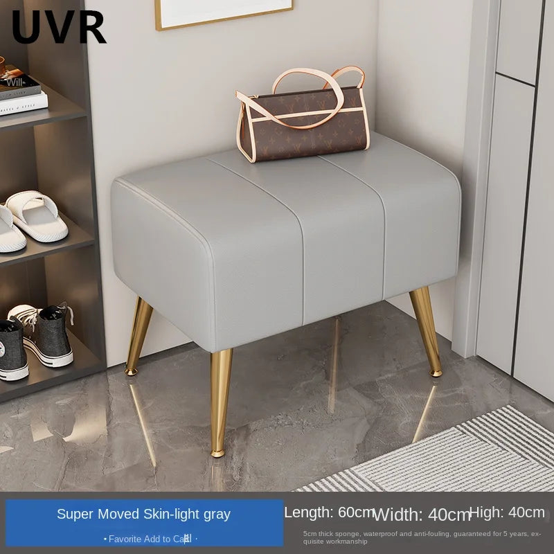 modern and luxurious shoe bench with comfortable seat - vue 4 sur 10