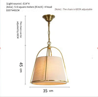 Minimalist fabric chandelier for restaurant and bar