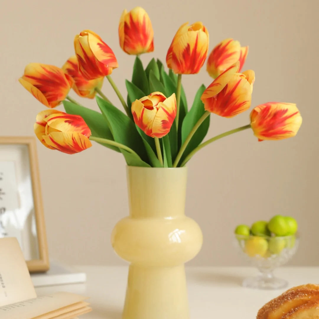 Easter silk tulip decoration for weddings and spring - vue 2 sur 14