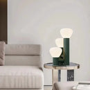 Coloured glass table lamp for interior decoration