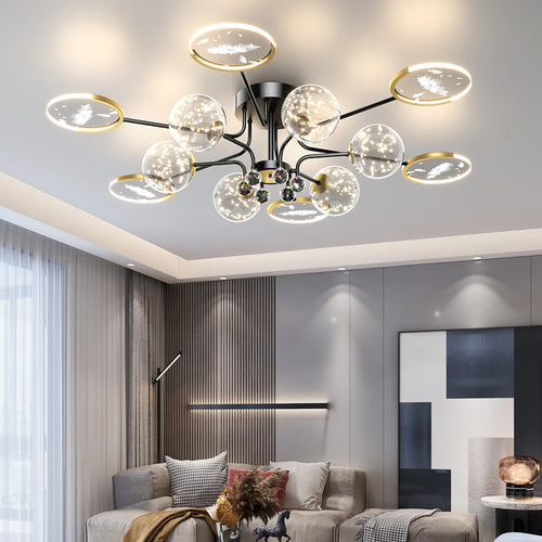 LED ceiling light with remote control - vue 3 sur 9