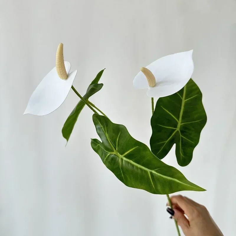 Artificial anthurium flowers for party and holiday decoration