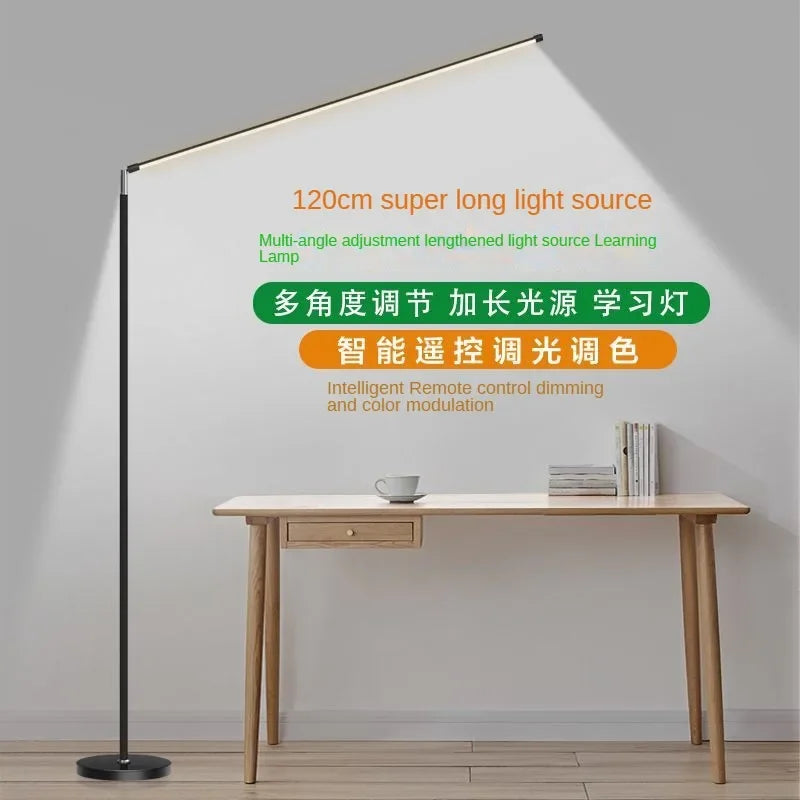 Minimalist super bright LED floor lamp for reading - vue 5 sur 18