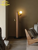 Designer wooden and cactus floor lamp for modern interiors