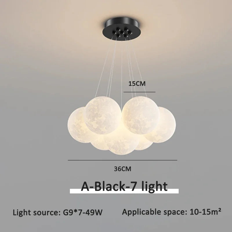 Modern LED bubble ball chandelier pendant light decor