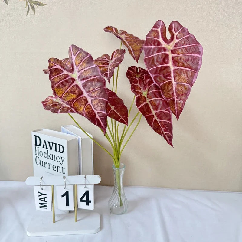 Artificial plant with 9 heads for indoor and outdoor decoration - vue 6 sur 11