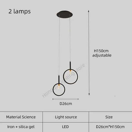 Simple modern trapezoid chandelier for interior decoration - vue 13 sur 12