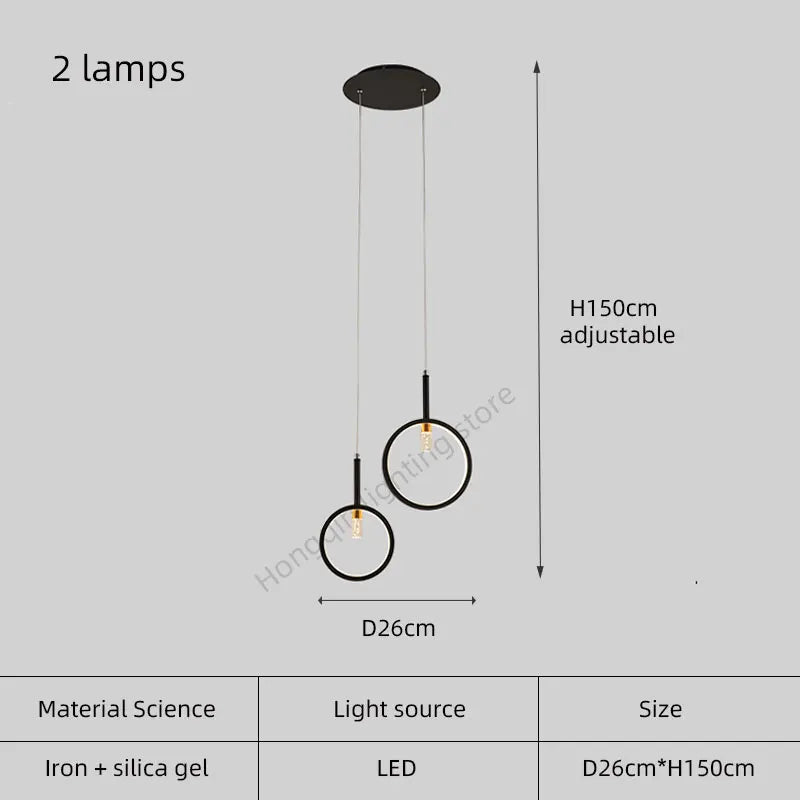Simple modern trapezoid chandelier for interior decoration - vue 12 sur 12
