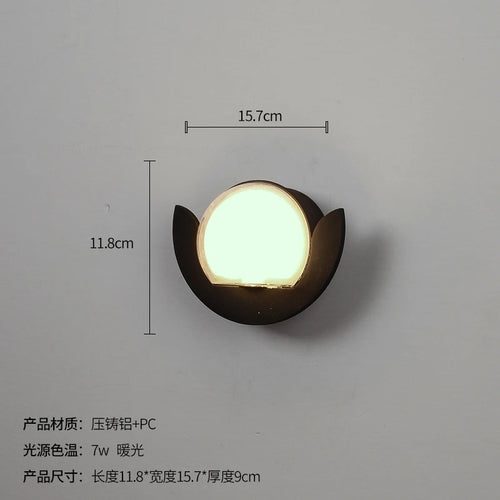 Modern waterproof wall light for outdoor and indoor lighting