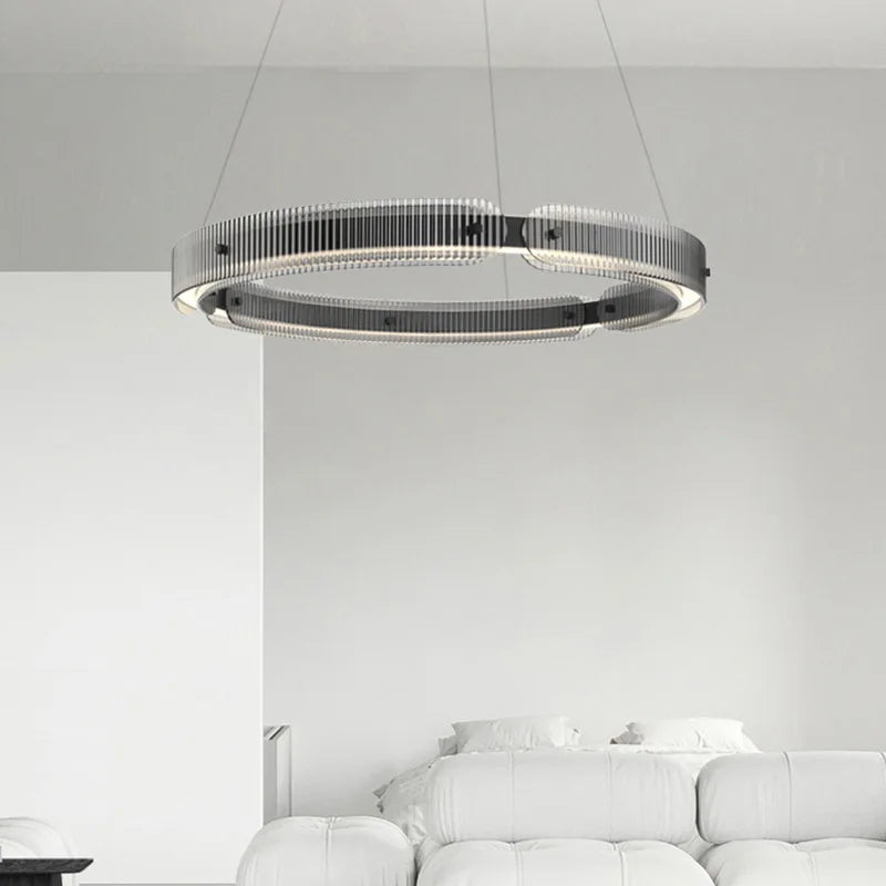 modern design smoked glass chandelier decorative pendant light