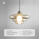Retro glass pendant light for modern decor