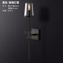 Modern glass LED wall light for interior lighting