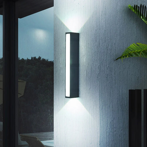 Outdoor garden wall light with high brightness LED - vue 2 sur 9