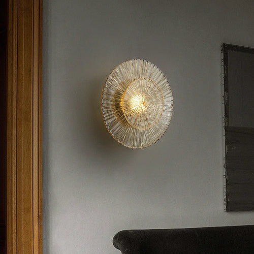 Post-modern glass wall light for interior decoration - vue 6 sur 8