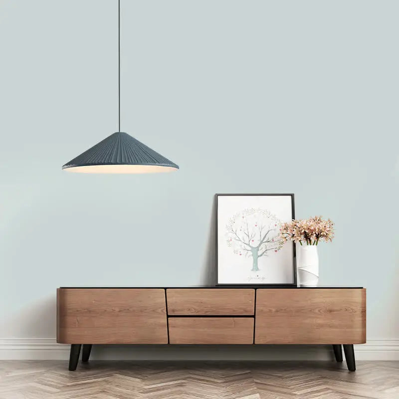 Modern LED hat-shaped chandelier for indoor lighting - vue 6 sur 15