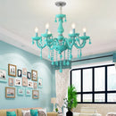 Crystal chandelier for a little girl's bedroom