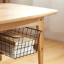 Metal storage basket for organising your spaces