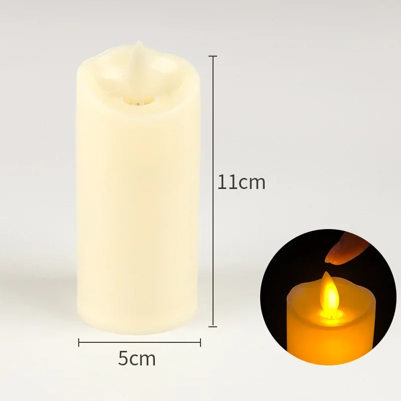 flameless electric candle lamp for wedding and party decorations - vue 10 sur 14