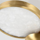 Modern LED ceiling light in natural marble decorative fitting