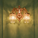 Classic crystal decorative wall light for interiors