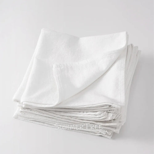 Washed cotton vintage-style durable napkin