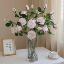 3 artificial rose heads for wedding and bedroom decor