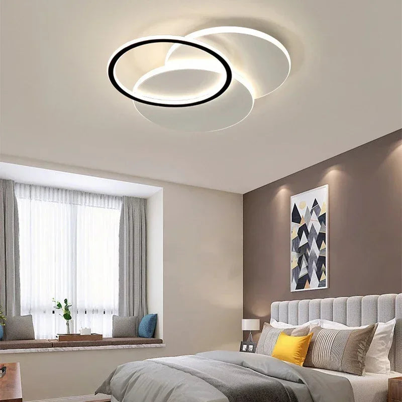Modern LED ceiling light decorative chandelier for indoors - vue 5 sur 9