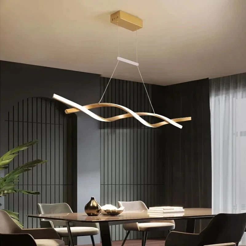 Modern glass chandelier for indoor lighting
