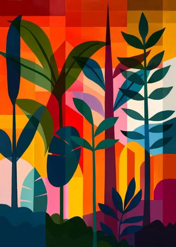 Abstract painting for modern aesthetic wall decoration
