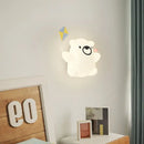 Children's cartoon wall light with optional remote control