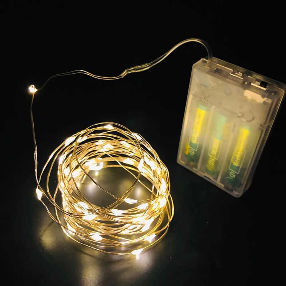 Copper wire string lights for party decoration