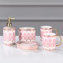 stylish and practical ceramic bathroom accessory set