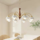 Modern ceramic flower chandelier for contemporary interiors