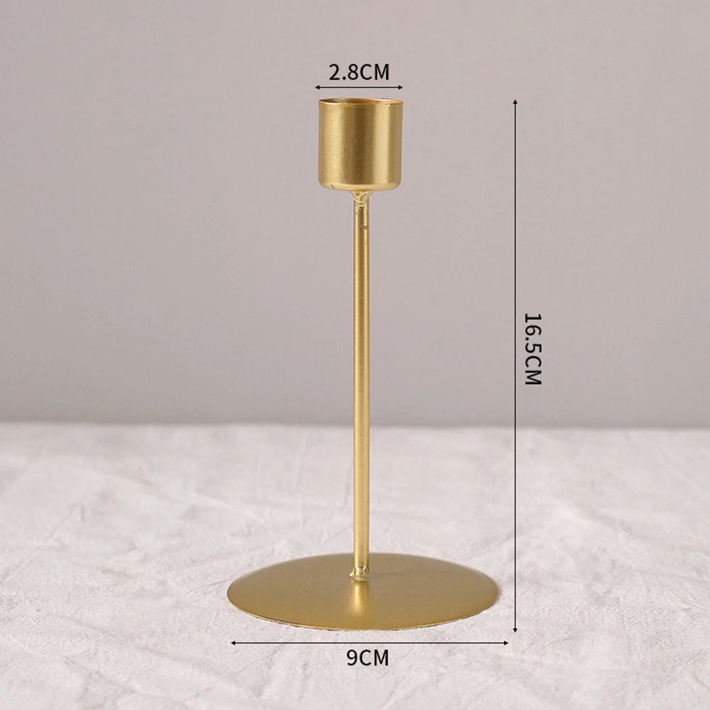 Creative retro metal candle holder for party and wedding decor - vue 11 sur 12