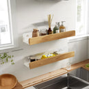 Wooden Kitchen Shelves，Kitchen Spice Rack，Wall-Mounted Punch-Free, Wall wood Storage Shelf， kitchen organizer corner shelf