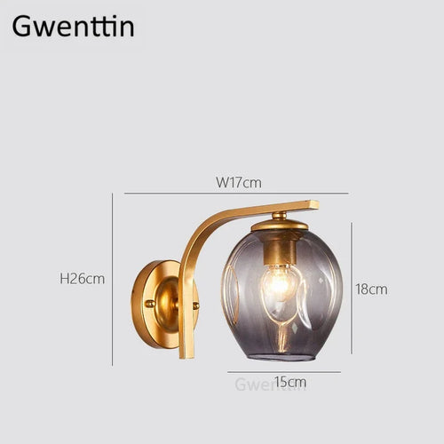 Modern bubble stained glass wall light for interior decoration - vue 12 sur 15