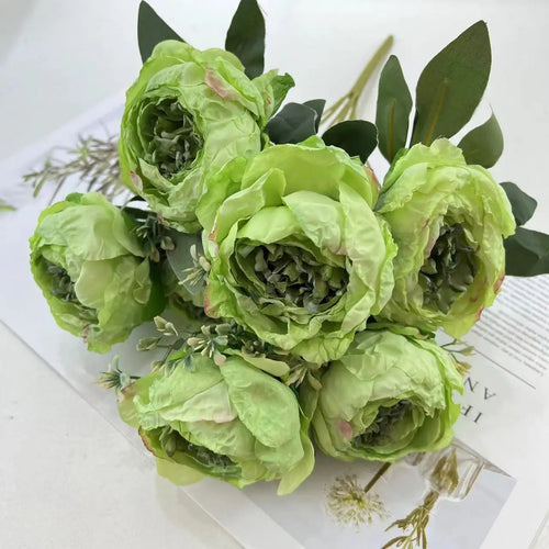 Artificial peony bouquet for weddings and home decor - vue 14 sur 13