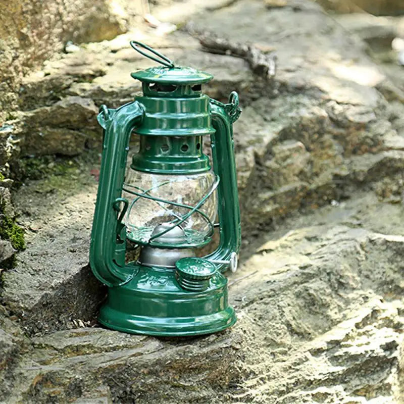 retro portable lantern for camping and vintage photo props