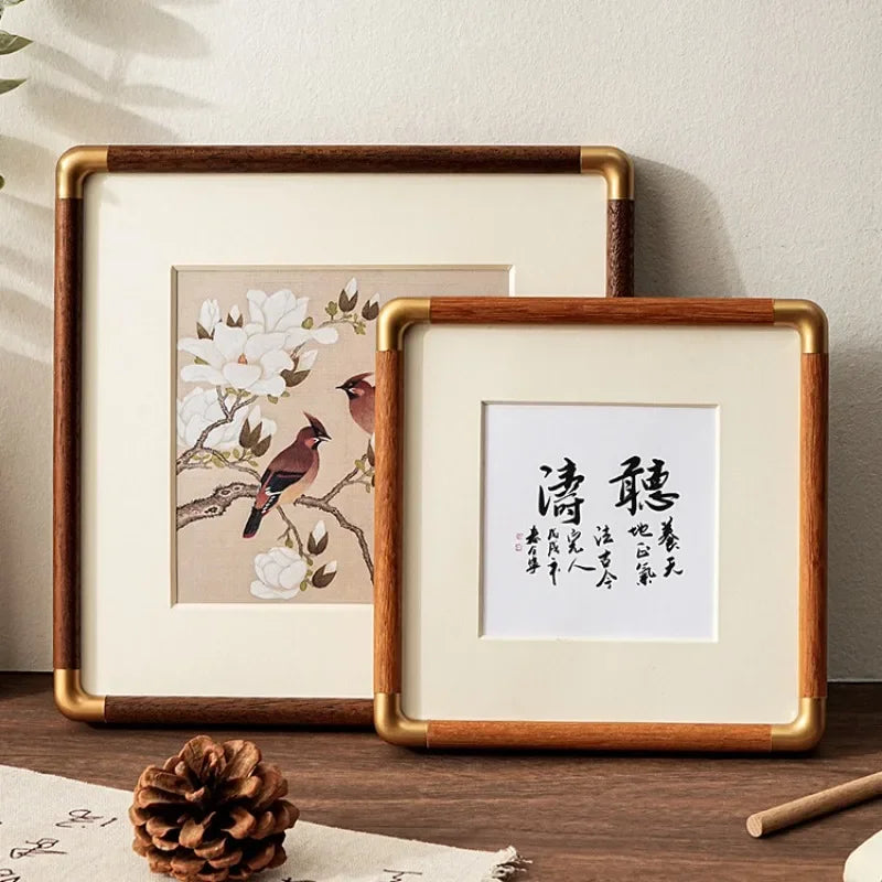 Solid wood photo frame for elegant wall decor