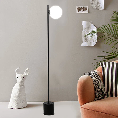 Modern LED floor lamp adjustable creative spheroid indoor - vue 2 sur 10