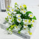 Set of uv-resistant artificial flowers for outdoor decoration