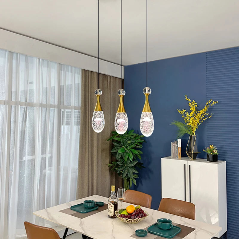 Nordic crystal chandelier for modern and elegant décor - vue 3 sur 12