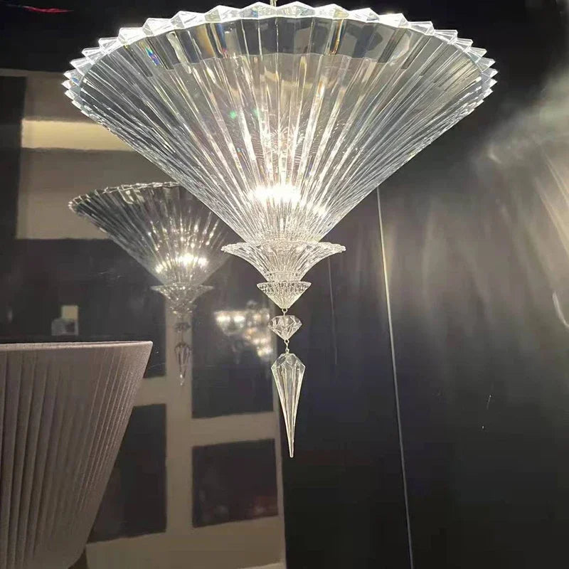 Luxury crystal ceiling light for decorative interior lighting