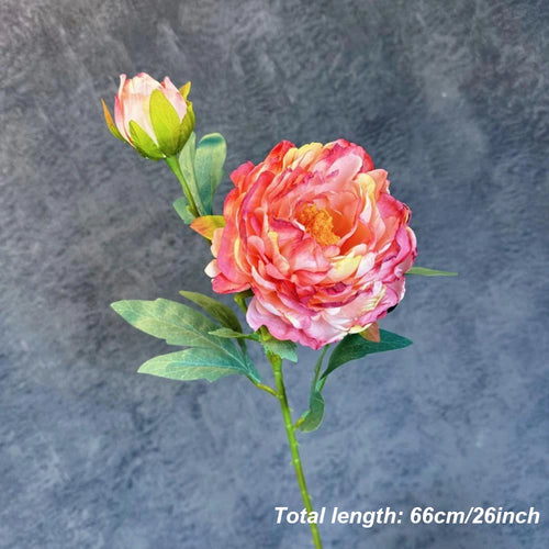 Silk artificial peony bouquet for weddings and home decor - vue 21 sur 21
