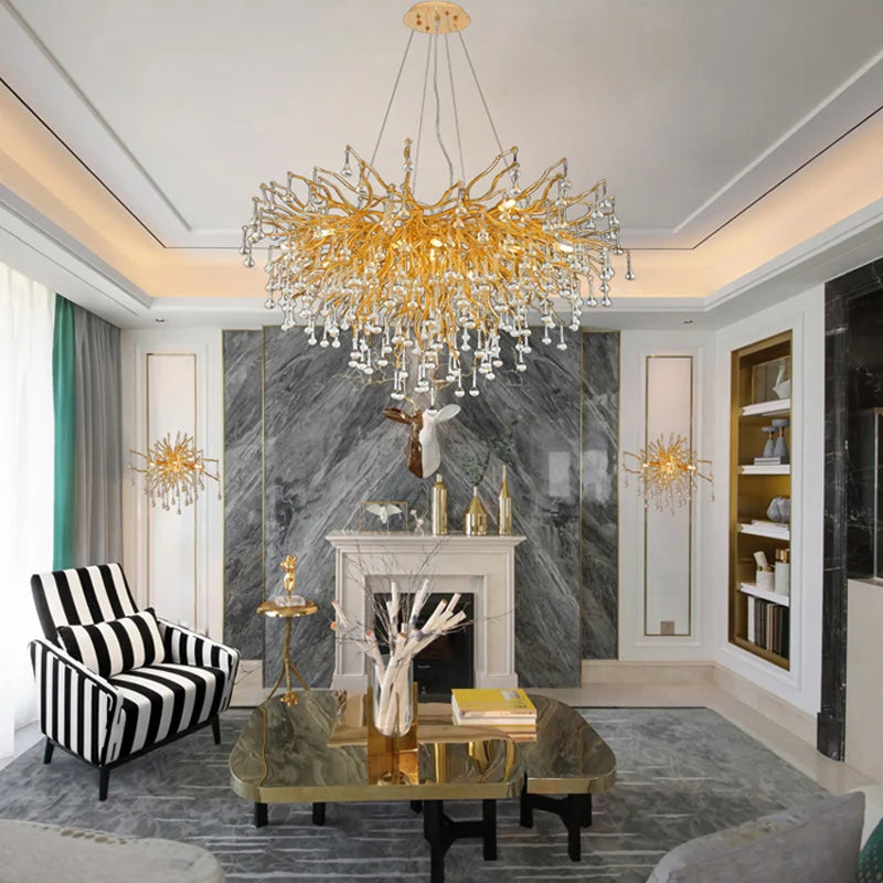 Crystal chandelier for creative lighting and elegant decor