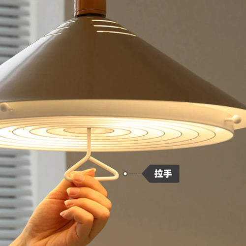 Nordic LED ring pendant light, modern decorative indoor - vue 5 sur 9