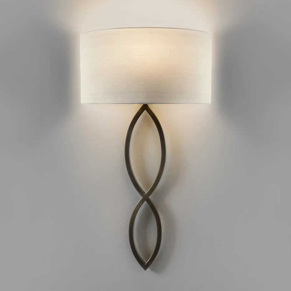 Modern fabric wall light for indoor decorative lighting - vue 6 sur 9
