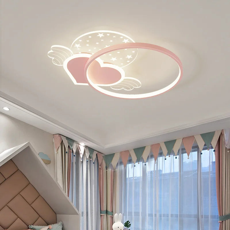 Simple and romantic modern light for children's bedroom